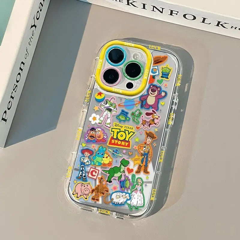 Best Selling Cartoon Toy Story Mirror Phone Case For iPhone 16 15 14 Plus 13 Mini 17 12 11 Pro Max AIR 7 8 X XS MAX XR Y2K Cover