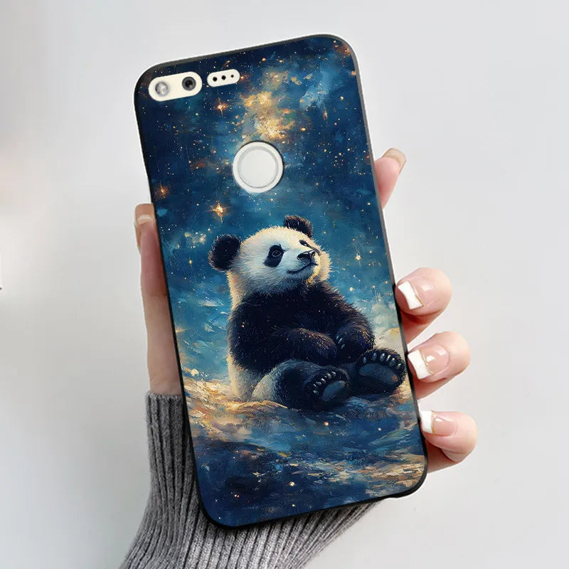 For Google Pixel 1 Case Aesthetic Cute Cat Shockproof Silicone TPU Soft Back Cover for Google Pixel 1 Pixel1 XL Phone Case Coque