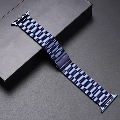 Stainless Steel Strap For Apple Watch Ultra 4 3 2 49 45 41 40 46 38 42 44mm Metal band Bracelet For iWatch Series SE 11 12 9 8 7