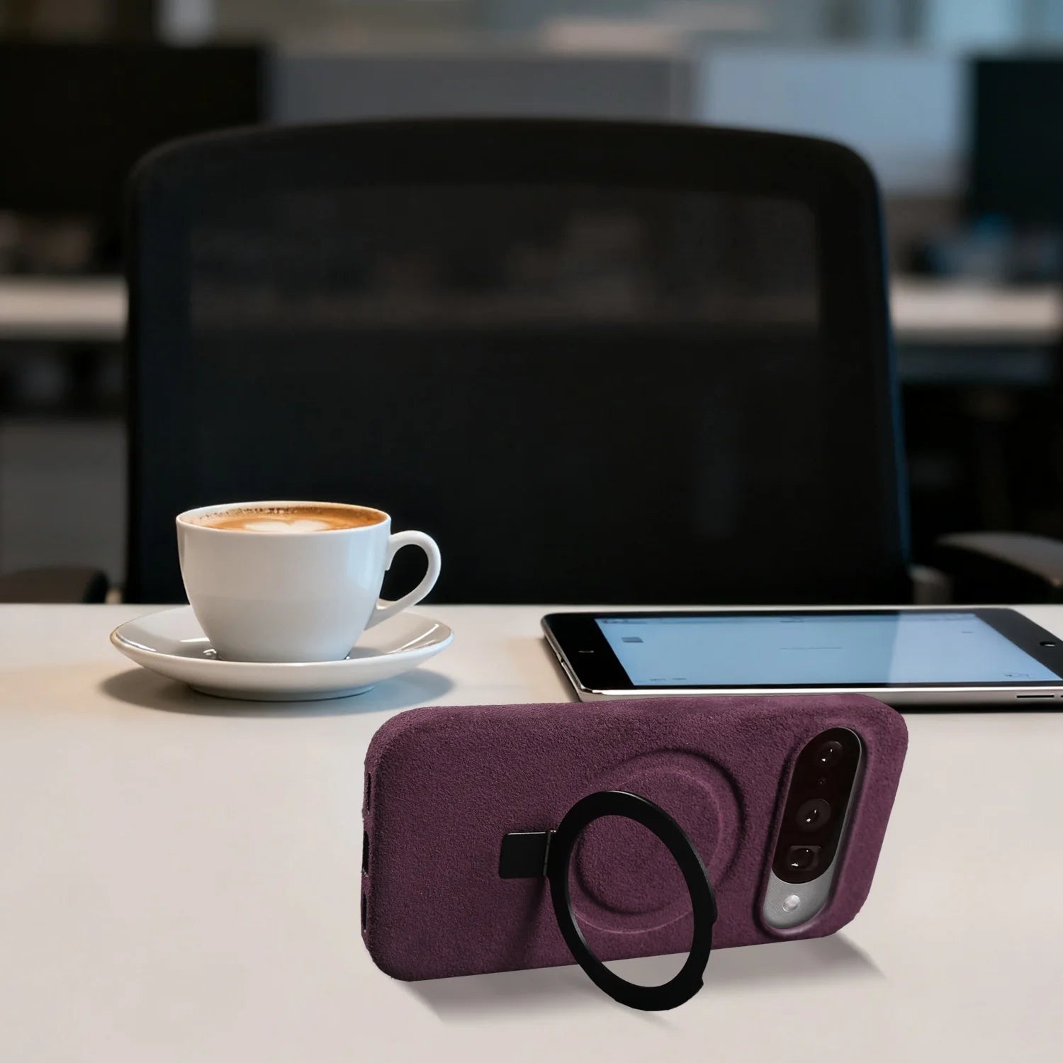 Foldable Bracket Stand Phone Case For Google Pixel 10 Pro 9 8  7 For ALCANTARA Artificial Leather Supercar Suede Kickstand Cases