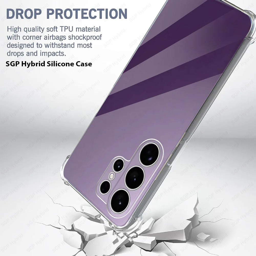 Shockproof Armor Case For Samsung Galaxy S26 Ultra S26+ S 26 SamsungS26 Plus S26Ultra 5G Clear Silicone Cover Transparent Funda