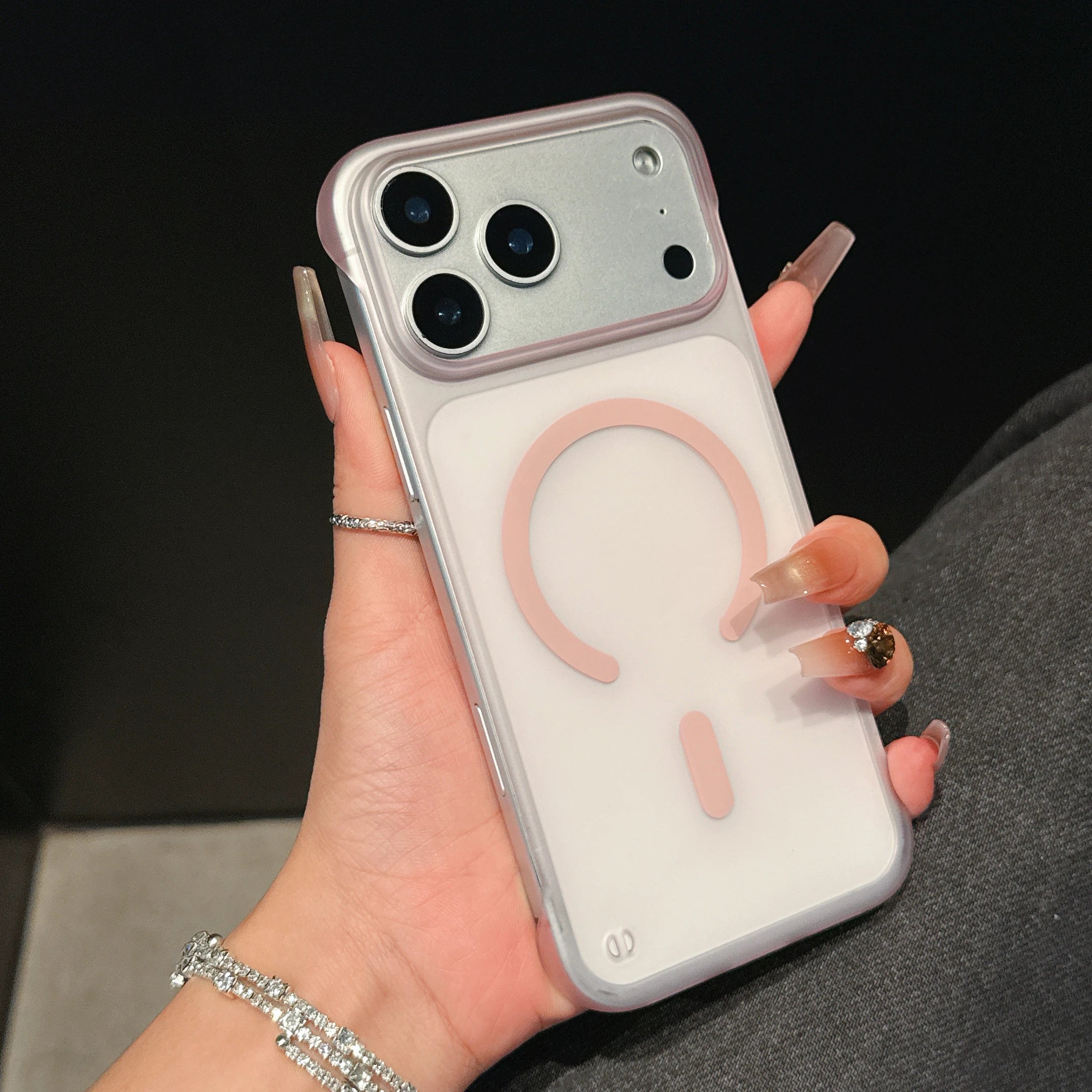 Ultra Thin PC Frameless Phone Case For iPhone 17 Pro Max 14 15 Plus 11 12 13 16 Pro Air For Magsefa Wireless Charger Matte Cover