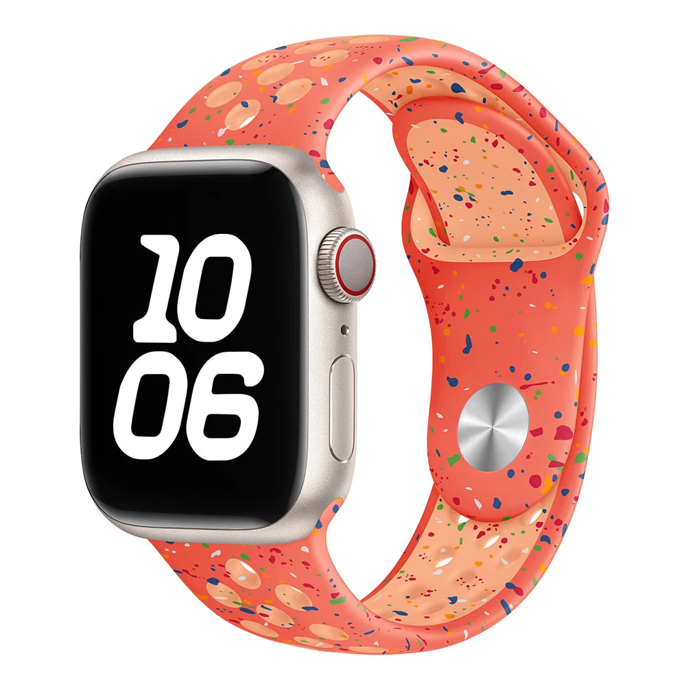 Silicone Strap For Apple Watch Band 46mm 44mm 42mm 45mm 41mm 40mm Ultra 3 2 49mm Bracelet Correa iWatch Series 11 10 9 8 7 SE 3