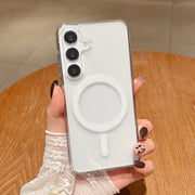 Magsafe Magnetic Case For Samsung Galaxy S25 S24 S23 S22 S21 FE Plus Ultra A16 A36 A56 A26 S25 edge 5G Shockproof Clear Cover