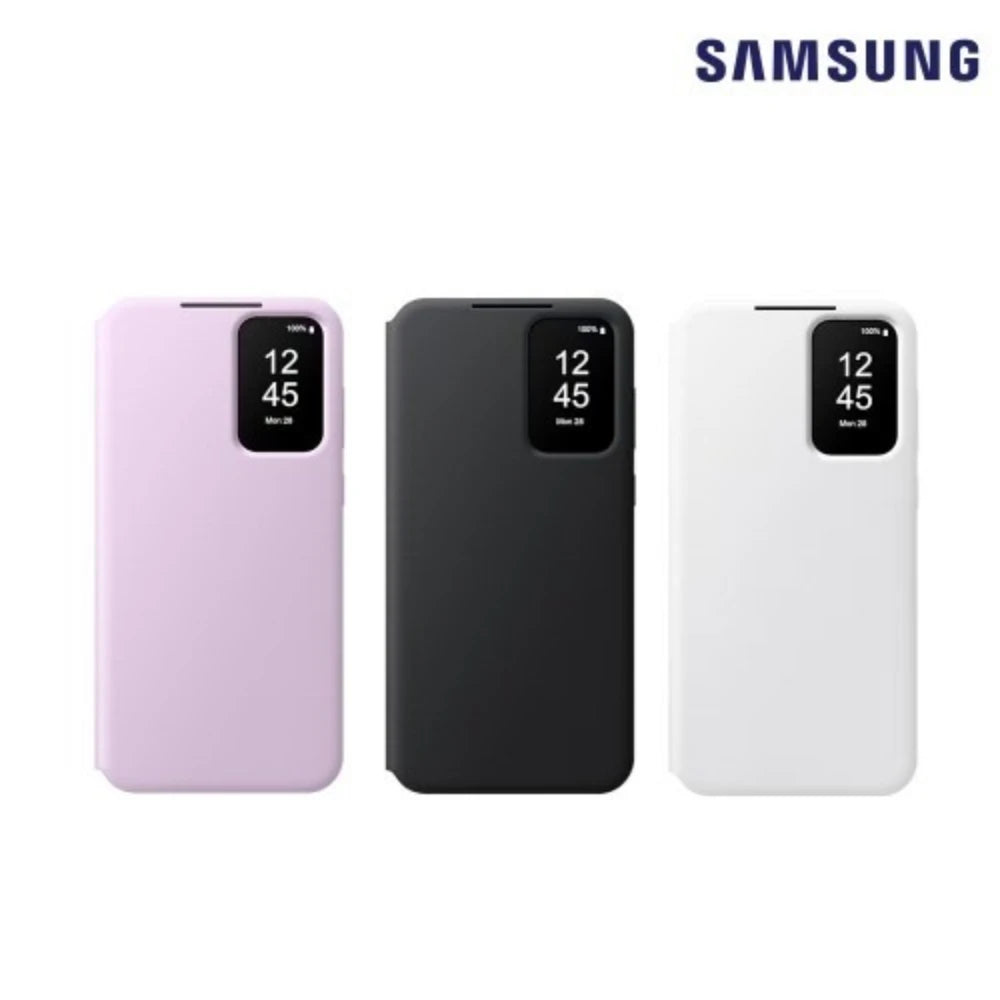 Original SOriginal S-View Flip Cove for Samsung Galaxy A55 5G Smart Clear View Mirror Flip Protective Case EF-ZA556