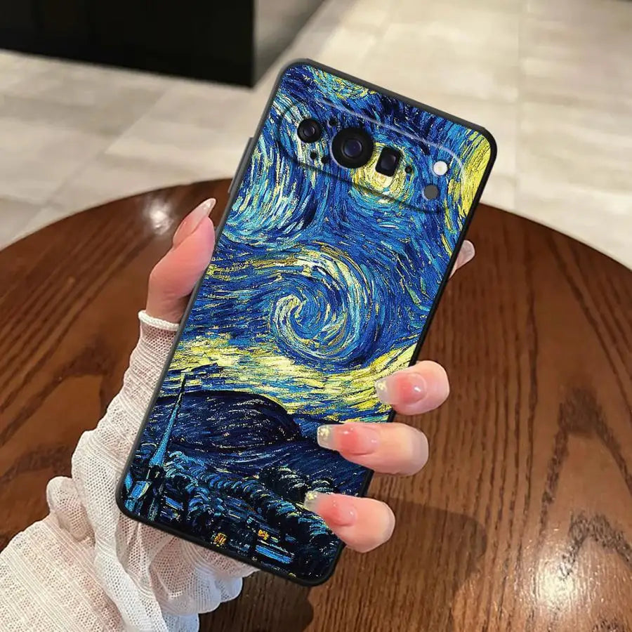 Phone Case for Google Pixel 10 9 Pro XL 6 7 8 Pro 9a 8a 6a 7a Soft Shell Van Gogh Art