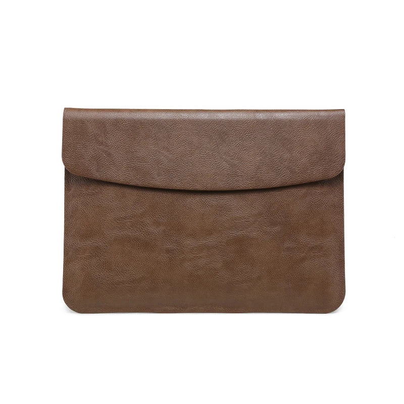 Computer Sleeve Case for ( MacBook Mac Book iPad ) Air M1 M2 13 14 15 6 16 Pro 12 9 11 Inch Cover Bag Pouch Briefcase Leather