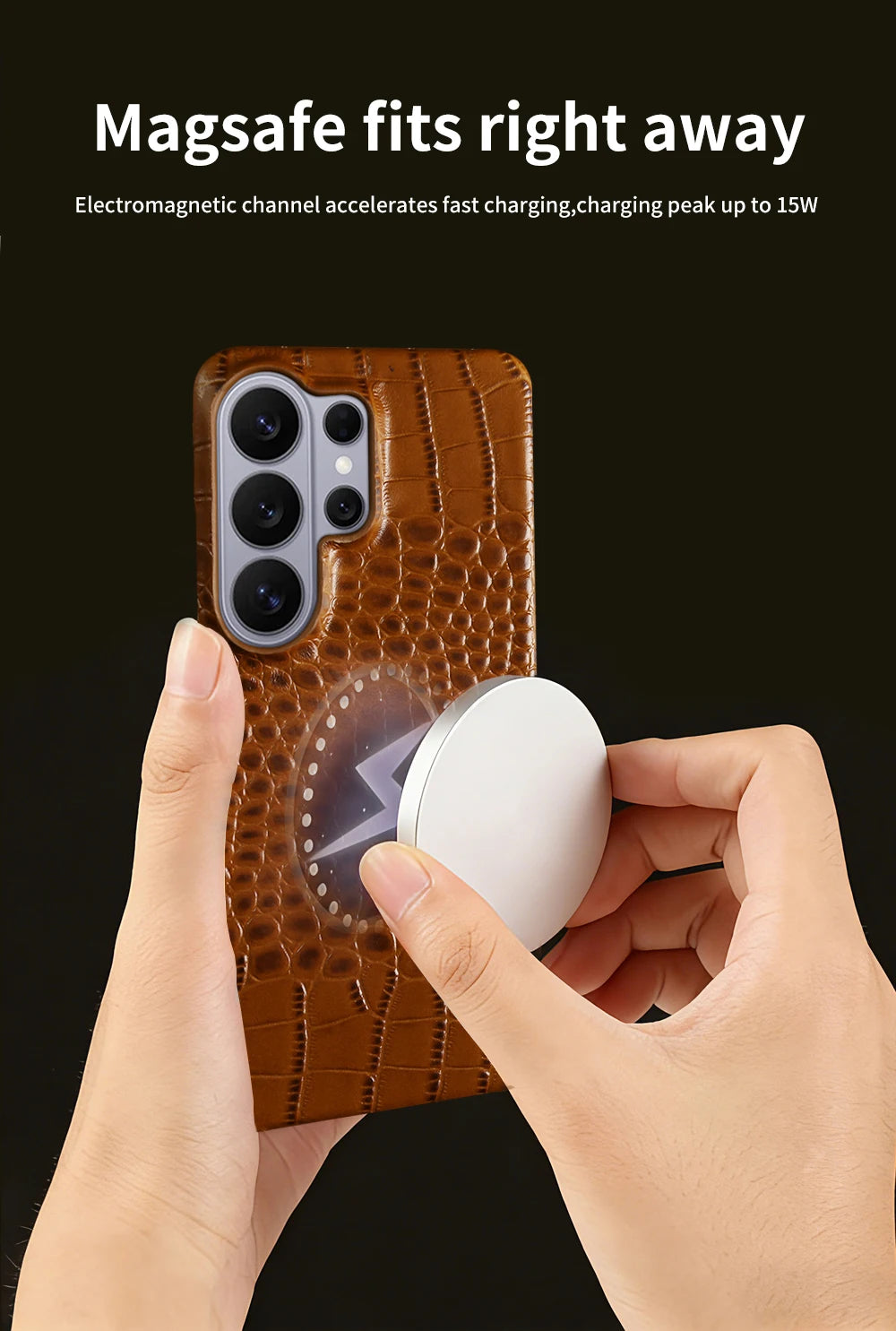 Crocodile Genuine Leather Phone Case For Samsung Galaxy S26 Ultra S25 Plus S24 S21 S23 FE S21 S20 Note 20 Ultra Back Cover Cases