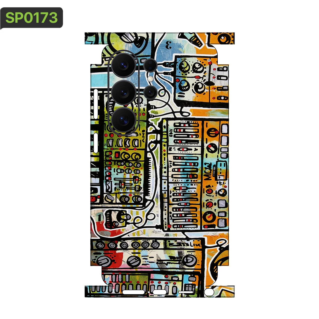 MIX011 Skins Grain Film Wrap Phone Back Sticker For SAMSUNG Galaxy S25 S26 Ultra S24 Plus S22 Ultra S22 S21 FE Film