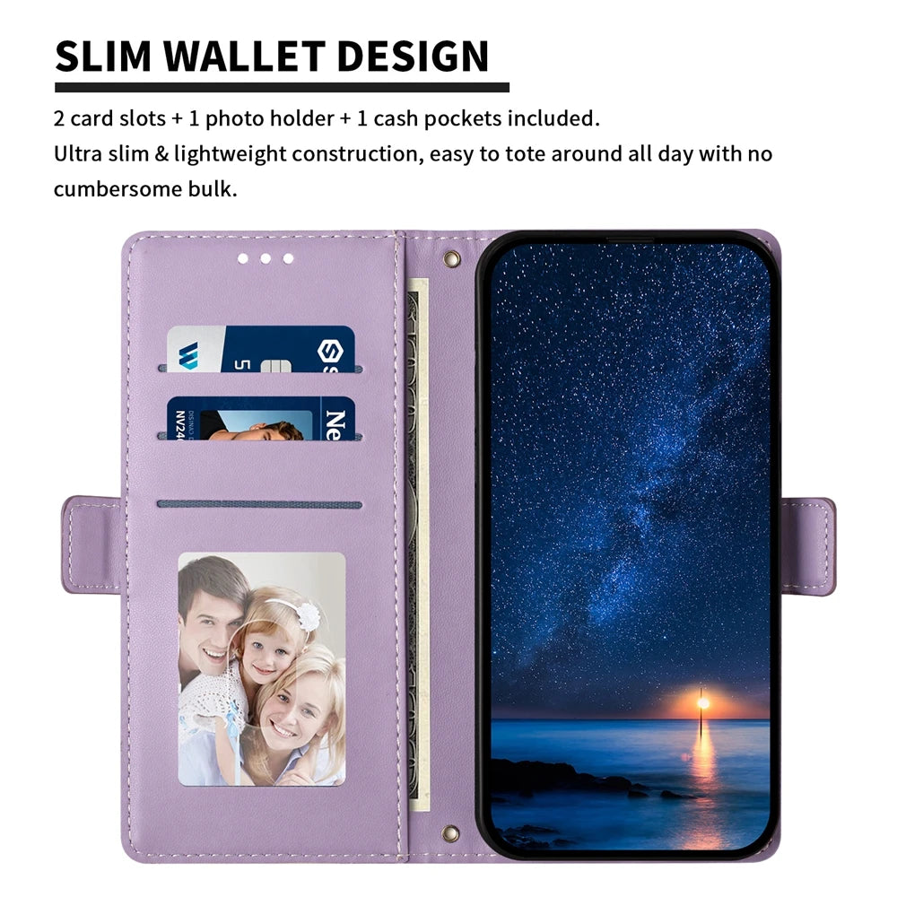 New Magnetic Flip Leather Wallet Card Case For Moto G Stylus Power Play GStylus GPower GPlay 2026 2021 2022 2023 2024 2025 4G 5G