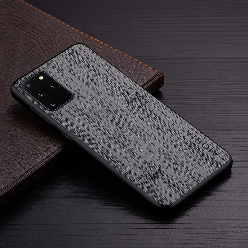 Case for Samsung Galaxy S20 Ultra Plus FE 5G funda bamboo wood pattern Leather cover Luxury coque for galaxy s20 ultra case capa
