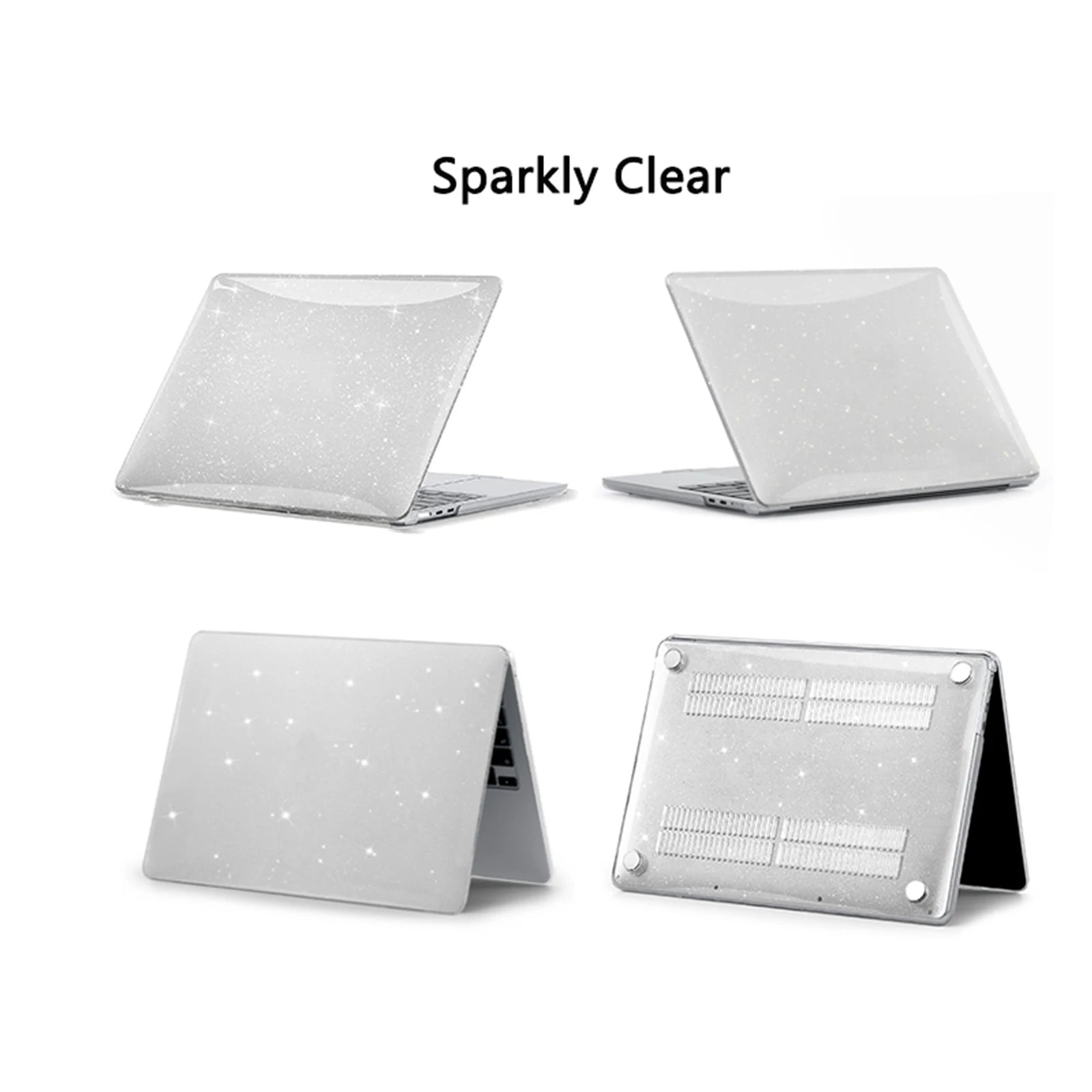 EooCoo Case for MacBook Air 13 inch M4 2025 2024-2022 Release M3 M2 A3240 A3113 A2681 for Mac Air 13.6 inch Glitter Hard Shell