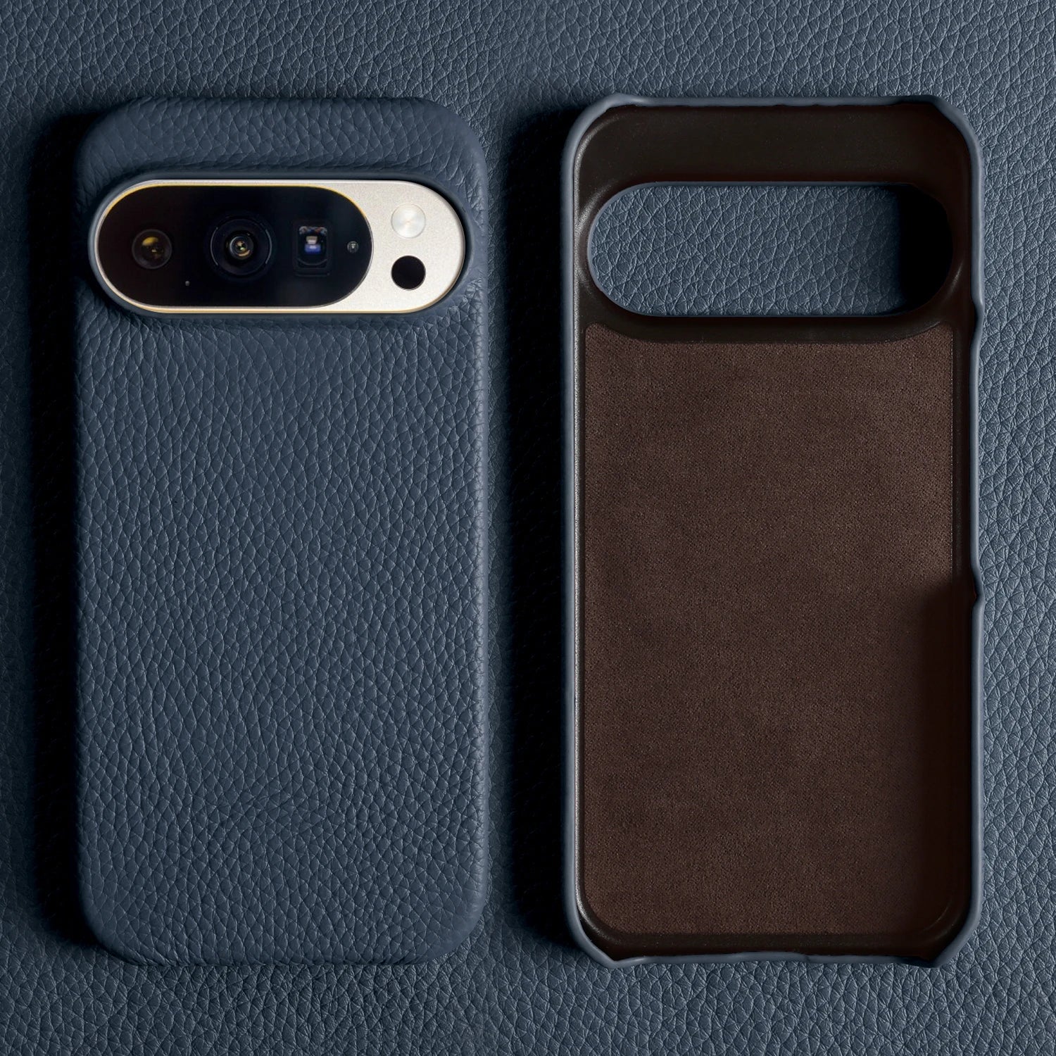 Luxury Lychee Grain Genuine Leather Back Cover Case For Google Pixel 10 Pro XL 9 8 7 6 5 5A 6A 7A 8A 9A Phone Cases Coque Funda