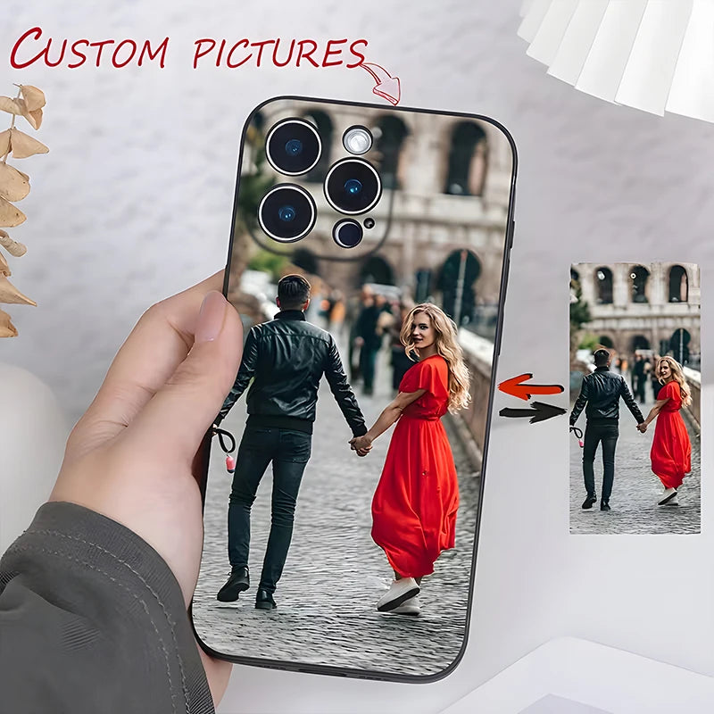 For iPhone 17 16 16E 15 14 13 12 11 Pro Max Air Mini SE 2020 2022 X XS XR 6 7 8 Plus DIY Custom Photo Shockproof Soft Case