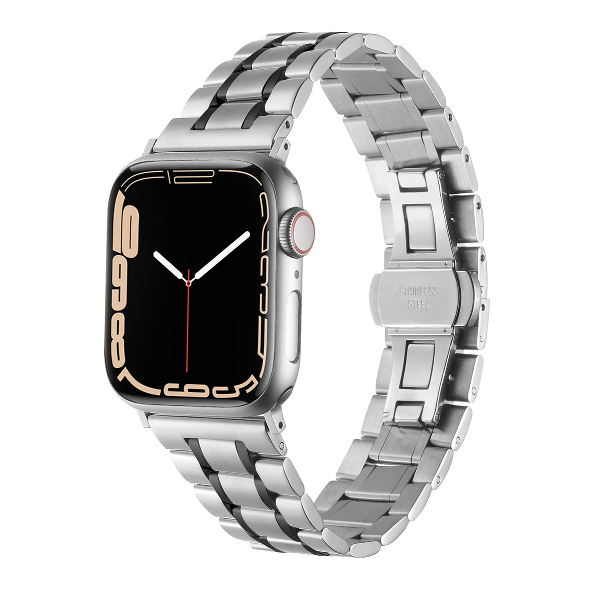 Stainless Steel Strap For Apple Watch Band Series 12/11/10/9/8/7/6/5/SE 3 Metal Bracelet For iWatch Ultra 4 49mm 45mm 44mm 46mm