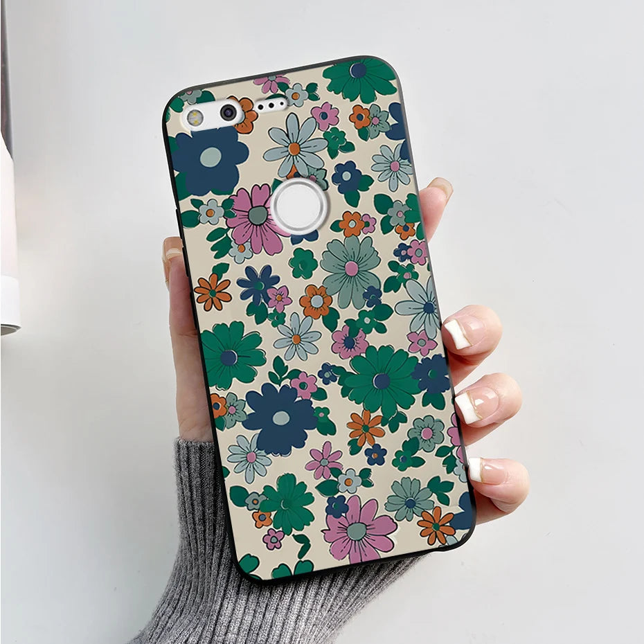For Google Pixel XL Phone Case Cute Cartoon Soft Silicone Protect Cover Coque For Google Pixel 1 XL Pixel1 1XL Bumper Case Funda
