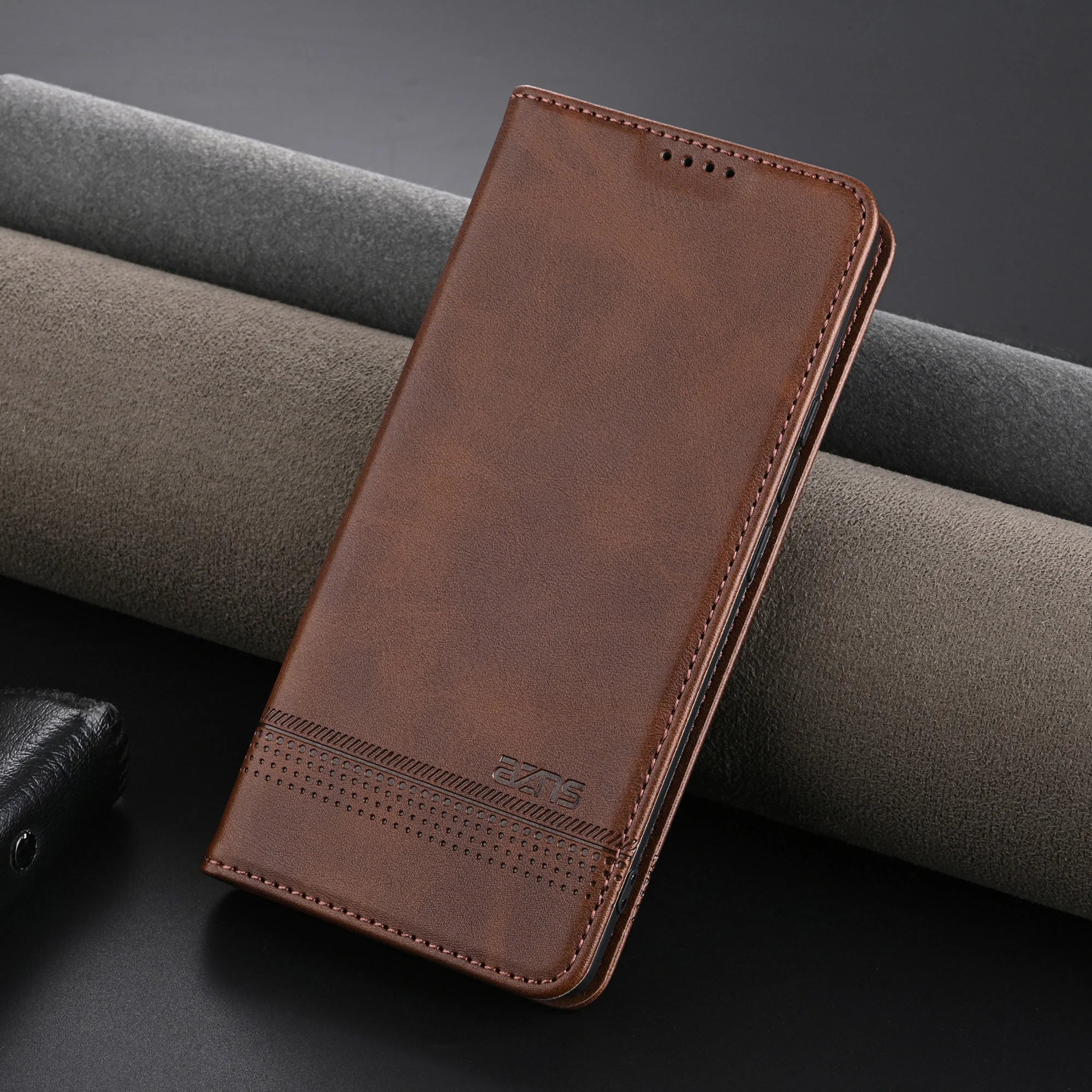 EUCAGR PU Leather Wallet Phone Case For Samsung Galaxy S26Ultra/S25/S24/S23/S22/S21/S22/S21/S20/S10/S9/S8 Cord Slot Holder Cover