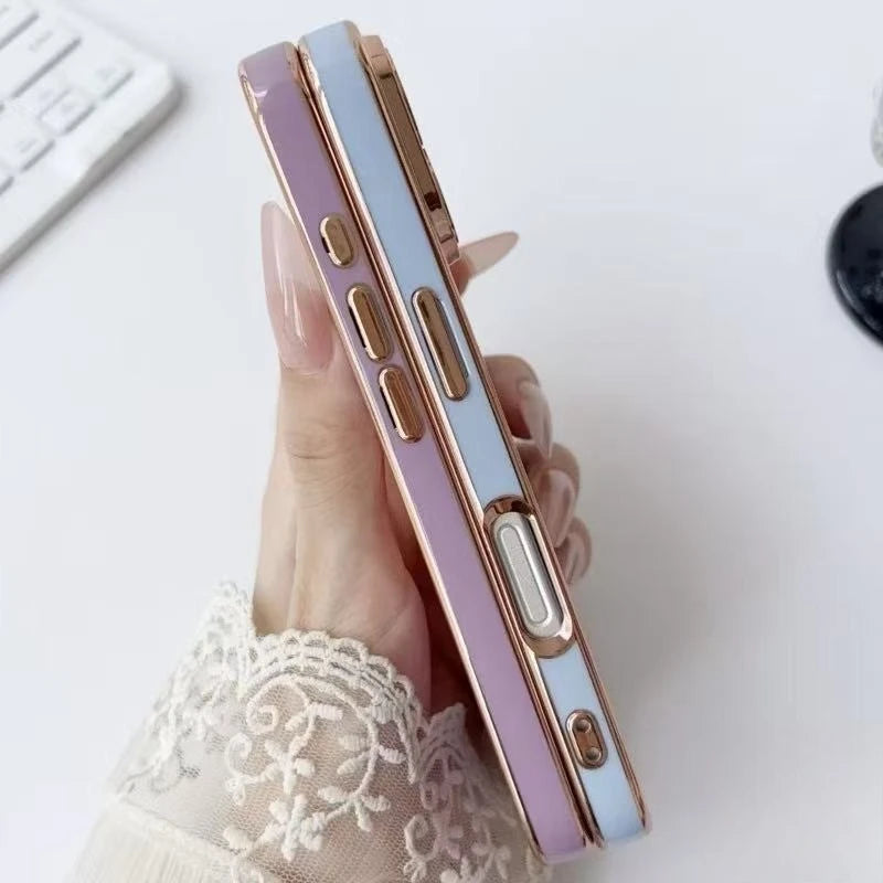 Luxury Plating For Magsafe Magnetic Phone Case For Samsung Galaxy S26 Ultra S25 Edge S24 S23 S22 S21 S20 FE S10 Plus Soft Cover