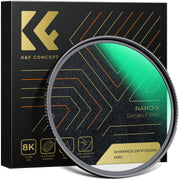 K&F CONCEPT 49-82mm Shimmer Diffusion 1 Nano X Microlight Mirror Glass Filter 28 Layers for Camera 49mm 58mm 62mm 67mm 77mm 82mm