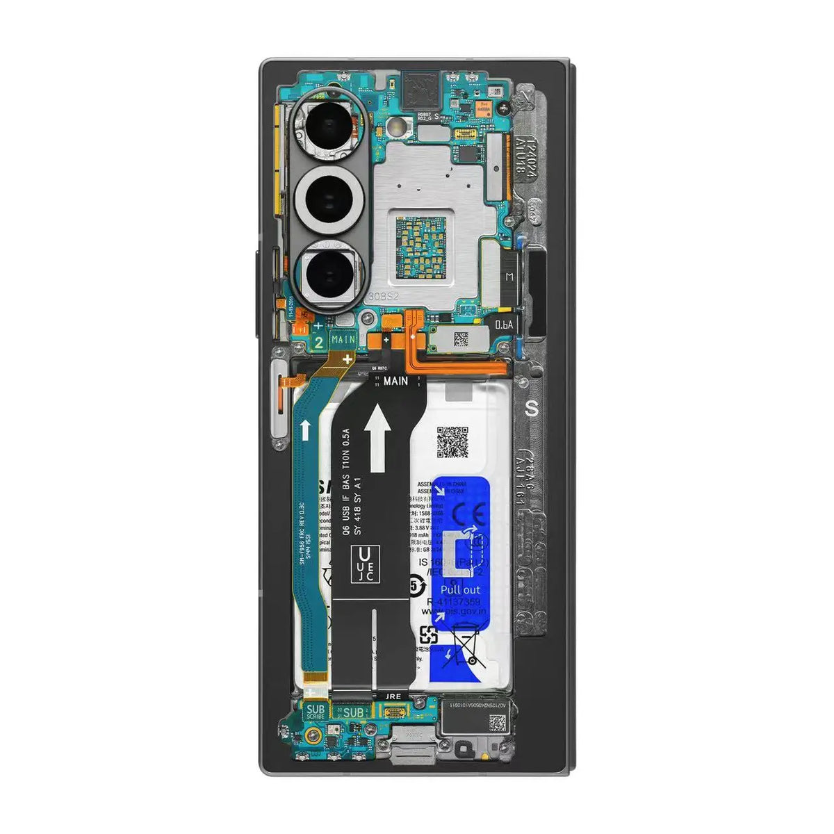 For Samsung Galaxy Z Fold 8Ultra 8 7 6 5 4 Full Cover Skin Protective Decal Wrap Back Film Sticker Protector for Device