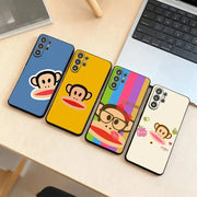 P-Paul Frank  Phone Case For Samsung S25,S24,S21,S22,S23,S30,Ultra,S20,Plus,Fe,Soft Silicone Black Cover