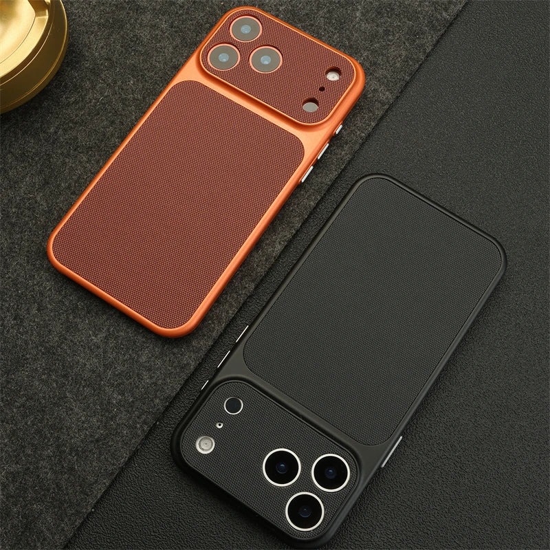 Luxury Business Diamond Pattern Leather Magnetic Case for iphone Air 12 13 14 15 16 17 Pro Max Retro Armor Shockproof Back Cover
