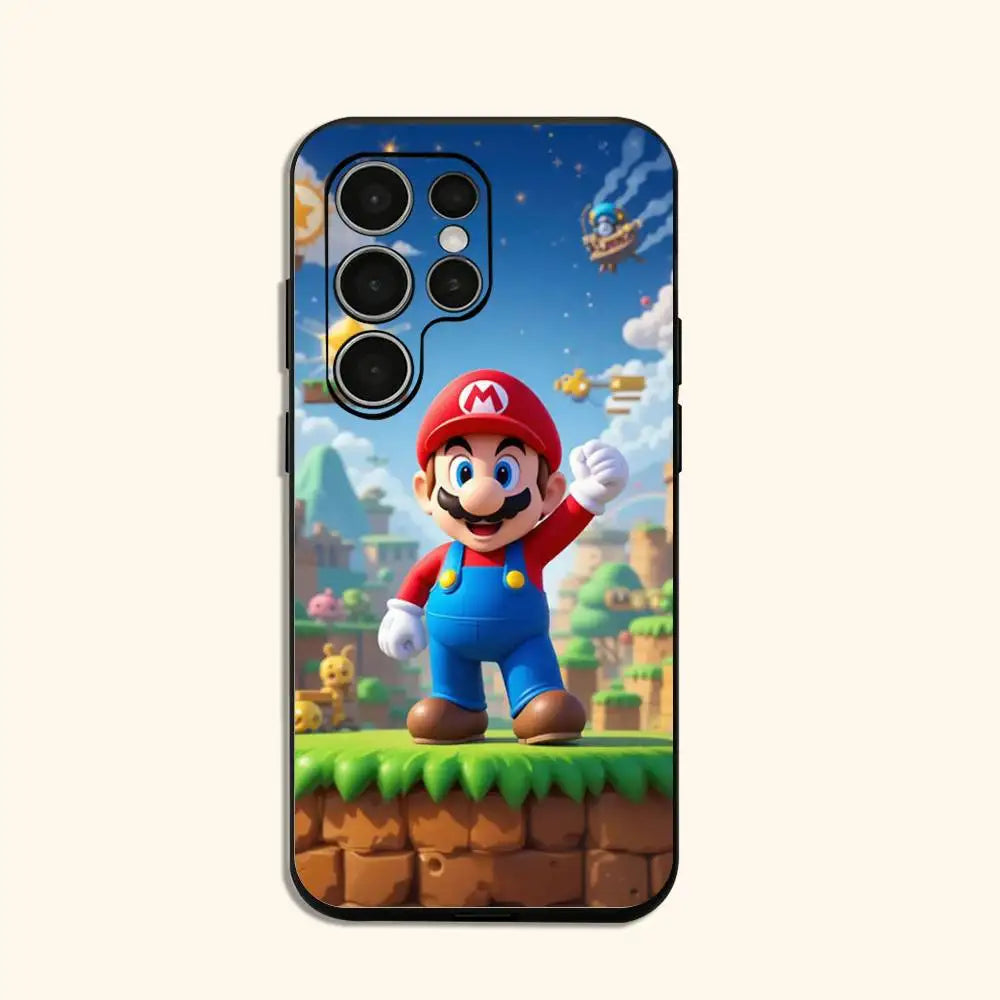 super m-mario Phone Case For Samsung Galaxy S24 S25 S23 S22 S21 Shockproof Cover
