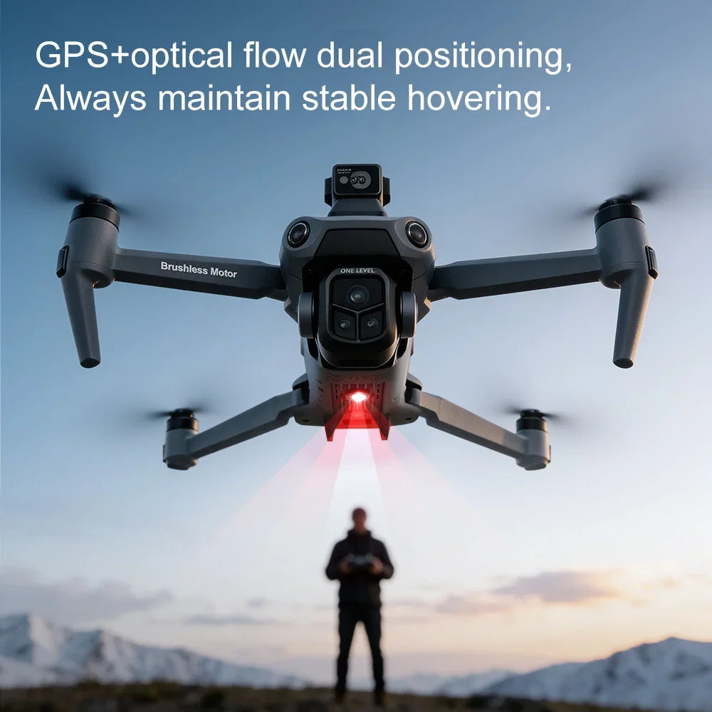 Original V918 Max GPS Foldable Drone 8K Dual Camera 360° Obstacle Avoidance Brushless 5G WiFi Screen Remote RC Quadcopter