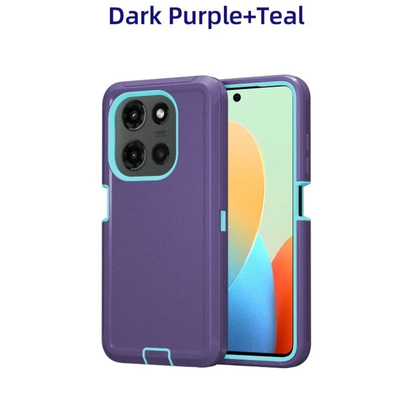 3-Laye Heavy Duty Hybrid Ott Defender Case For Motorola G Edge Play Stylus Power 5G 2026 2025 2024 2023 Shockproof Cover