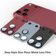 Camera Lens Protector for iPhone 18 Pro Max 18 Pro Full Cover Frosted Metal Alloy Tempered Glass Protective Cap Dark Cherry Blue