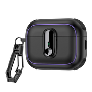 Armor Lock Earphone Cover For AirPods Pro 3 Case TPU PC Shockproof Headphone Coque For AirPods Pro 2 2nd 4th 3 1 Cases With Hook