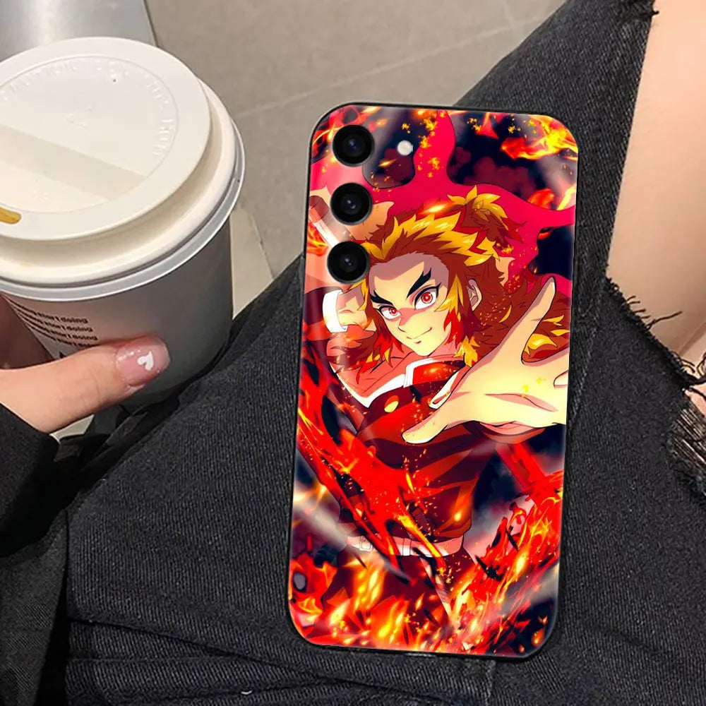 Anime Demons Slayers Tanjiro Phone Case For Samsung Galaxy S26 S25 EDGE S24 S23 S22 S21 S20 FE S10 Ultra PLUS LITE Case Cover