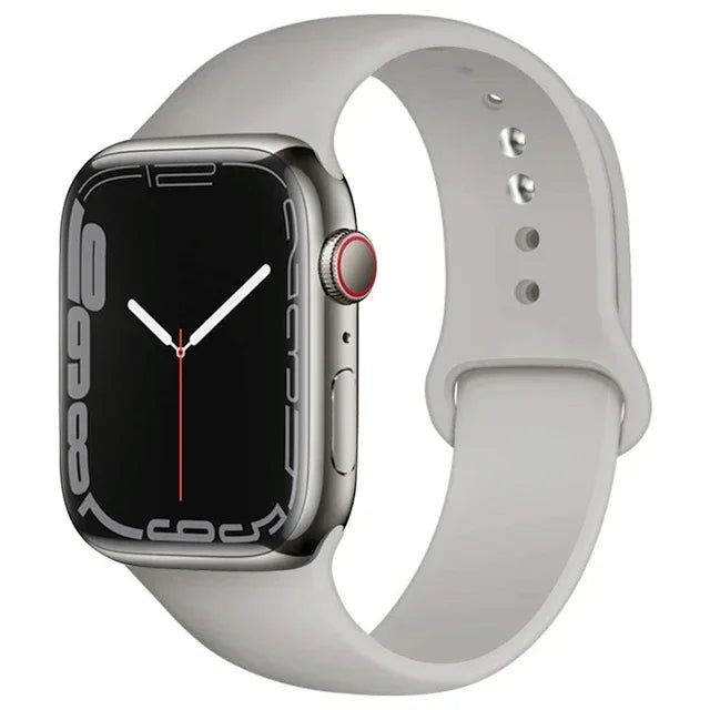 Silicone Sport Strap For Apple Watch Series11 10 9 8 7 6 5 SE Ultra3 Bracelet For Apple Watch 44mm 45mm 49mm 46mm 38/40/41/42 mm