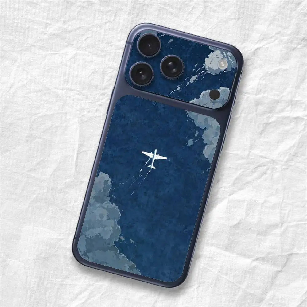 Airplane Pattern Sticker Film Wrap Decal Sticker for iPhone 17 Pro Max