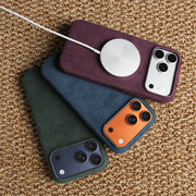 For Magsafe ALCANTARA Magnetic Case for iPhone 17 Pro Max Air 17e 16e 16 15 14 Plus 13 12 Mini 11 Pro Max Phone Case Back Cover