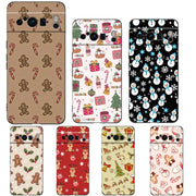 For Google Pixel 10 Pro Phone Case Pixel 9 Pro XL TPU Case Pixel 8 Pro 9A 8A 7A 7 6A 6 Pro Soft Cover Cartoon Christmas