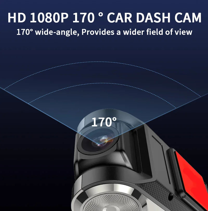 720P USB Dash Cam with ADAS & 170° Wide Angle – HDR/WDR Night Vision for Android Car Player