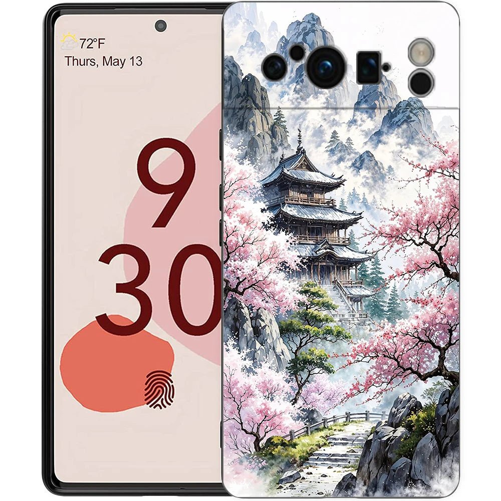 For Google Pixel 10 Pro Phone Case Pixel 9 Pro XL TPU Case Pixel 8 Pro 9A 8A 7A 7 6A 6 Pro Cover Japan Osaka Kanagawa Label