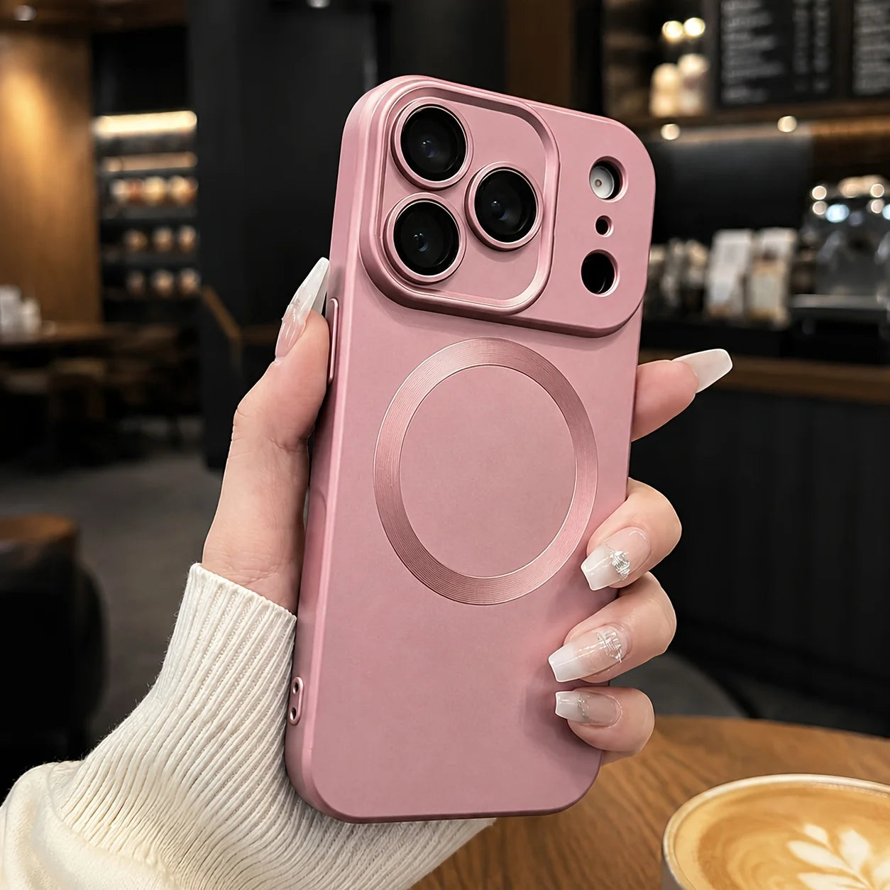 Premium Metallic Sheen Magnetic Phone Case for Iphone 11 12 13 17 Pro Max 15 16 14 Plus Camera Lens Protector Back