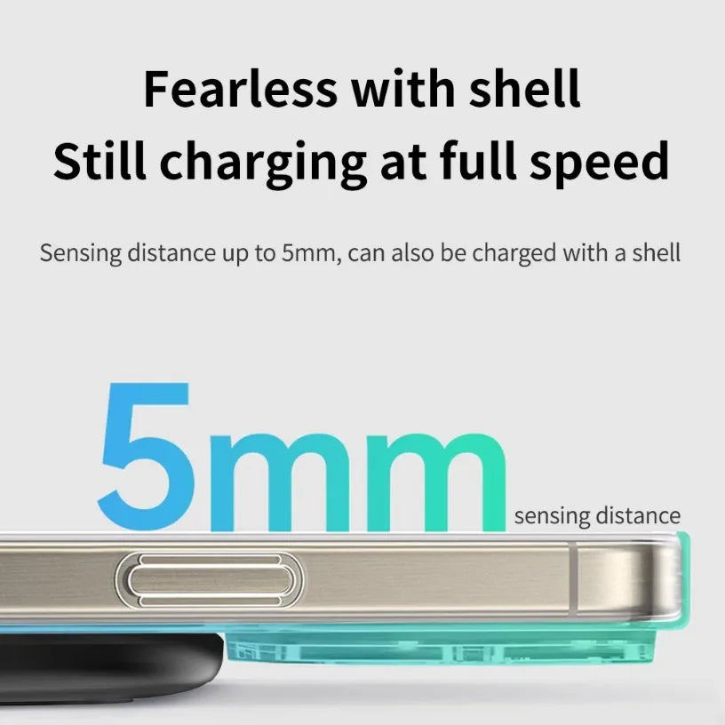 15W Fast Wireless Charger Pad For Samsung For Galaxy S25 S24 S23 S22 S21 Ultra Z Fold Flip 6 4 5 Note10 Note20 S10 Plus QI Pad