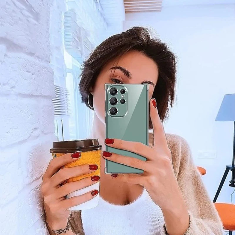 Clear Case For Samsung Galaxy S24 S23 S22 S21 Plus Ultra Shockproof Case A54 A34 A14 A03 A53 A33 A23 A13 A52 A32 A22 A12 Cover