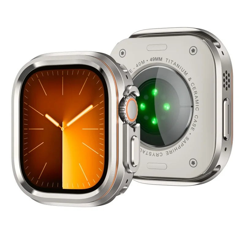 Luxury Titanium Case For Apple Watch 49mm Metal Alloy Armor Drop Resistant Protector Cover Hard Bumper For iWatch Ultra 1 2 3