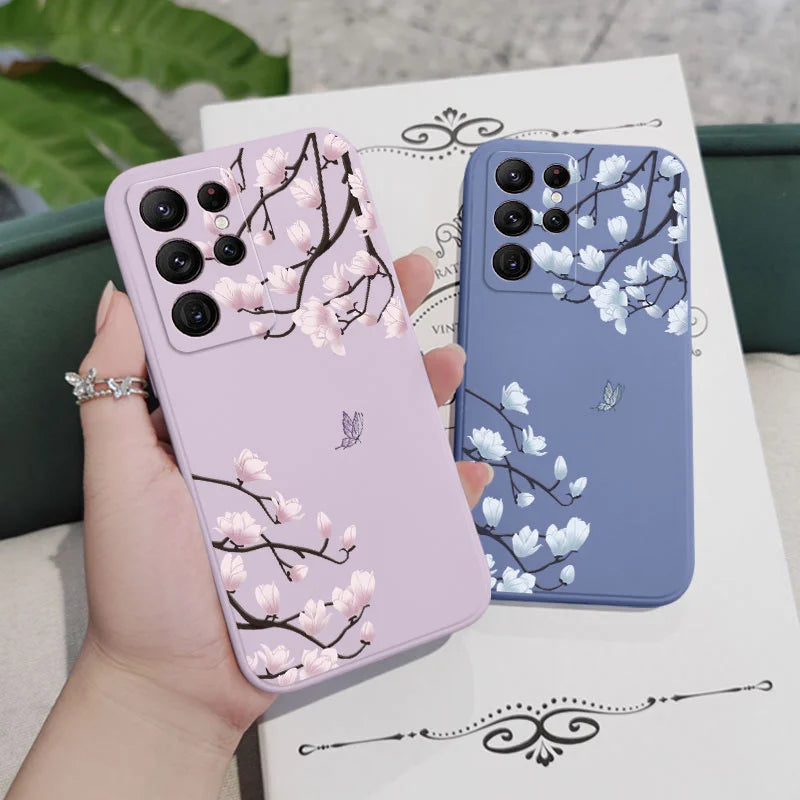 Tree Branch Phone Case For Samsung Galaxy S25 FE S24 S23 S22 S21 S20 Ultra Plus FE S10 Note 20 ultra 10 Plus Cover