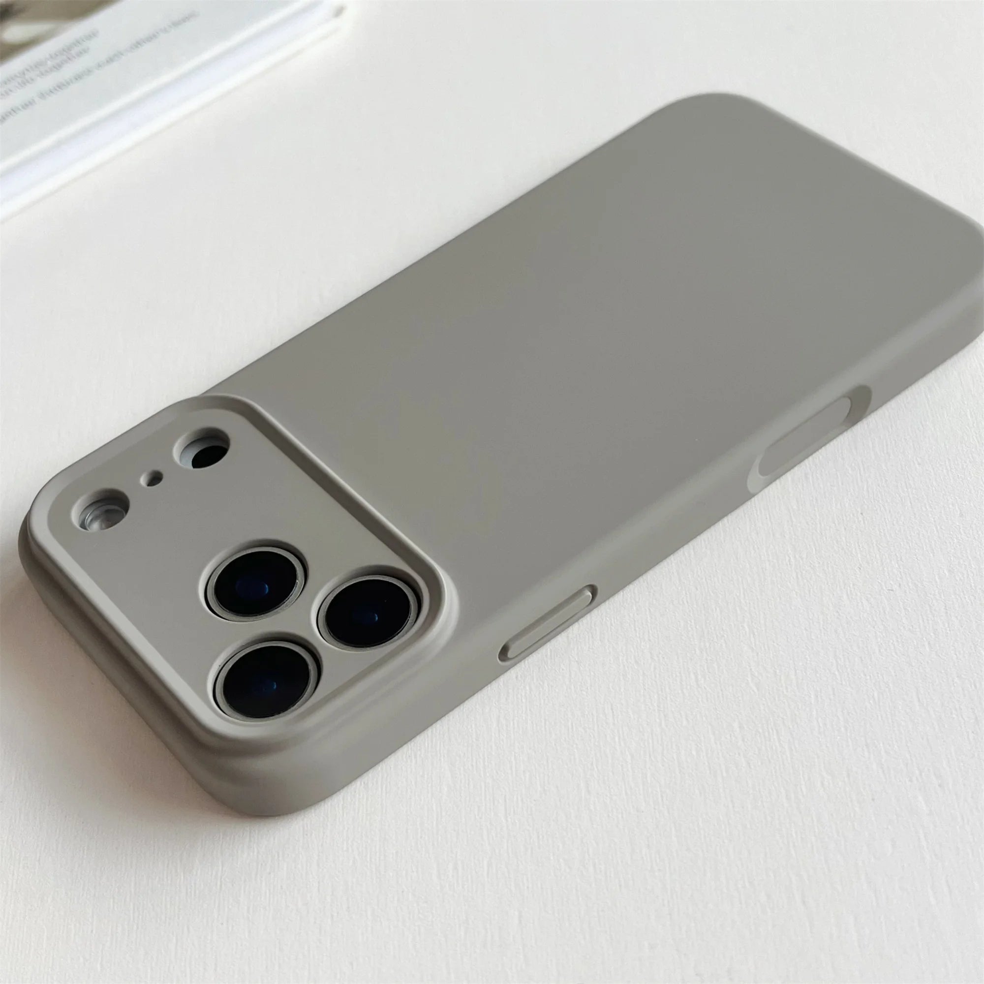 TPU Shockproof Cover For iPhone 17 16  Pro Max For iPhone 17Air 16 15 14 Pro Case Liquid Silicone Original TPU Protect Case