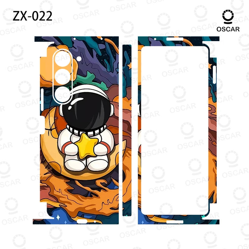 Colorful Anti-Scratch Stickers For Samsung Galaxy Z Fold 5 4 7 6 Fold5 Fold4 Protective Decal Skin Cover Back Film