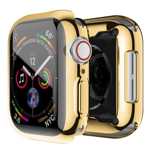 Screen Protector for Apple Watch Ultra 4 3 2 49 41 44 40 45 46 42mm TPU Bumper Cover Case for iWatch Series 11 10 12 9 8 7 SE 6