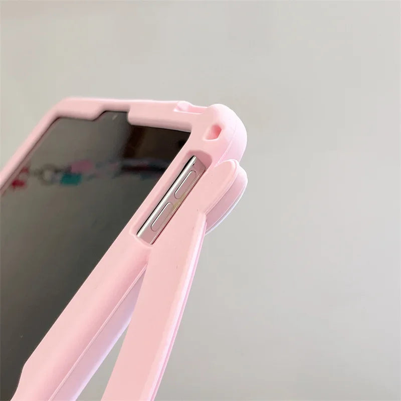 Kids Silicone Case For New iPad A16 11th/10th Generation iPad Air11 M3 M2 Mini Air 7 6 5 4 Pro11 M4 Cartoon Unicorn Holder Funda