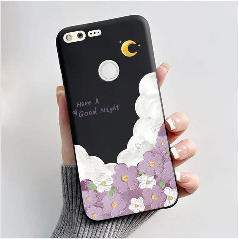 For Google Pixel 1 Case Aesthetic Cute Cat Shockproof Silicone TPU Soft Back Cover for Google Pixel 1 Pixel1 XL Phone Case Coque