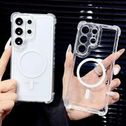 For Magsafe Magnetic Charge Phone Case for Samsung Galaxy S26 S25 S24 S23 S21 S20 FE S22 Note 20 Ultra 10 Plus A55 A56 A57 Cover