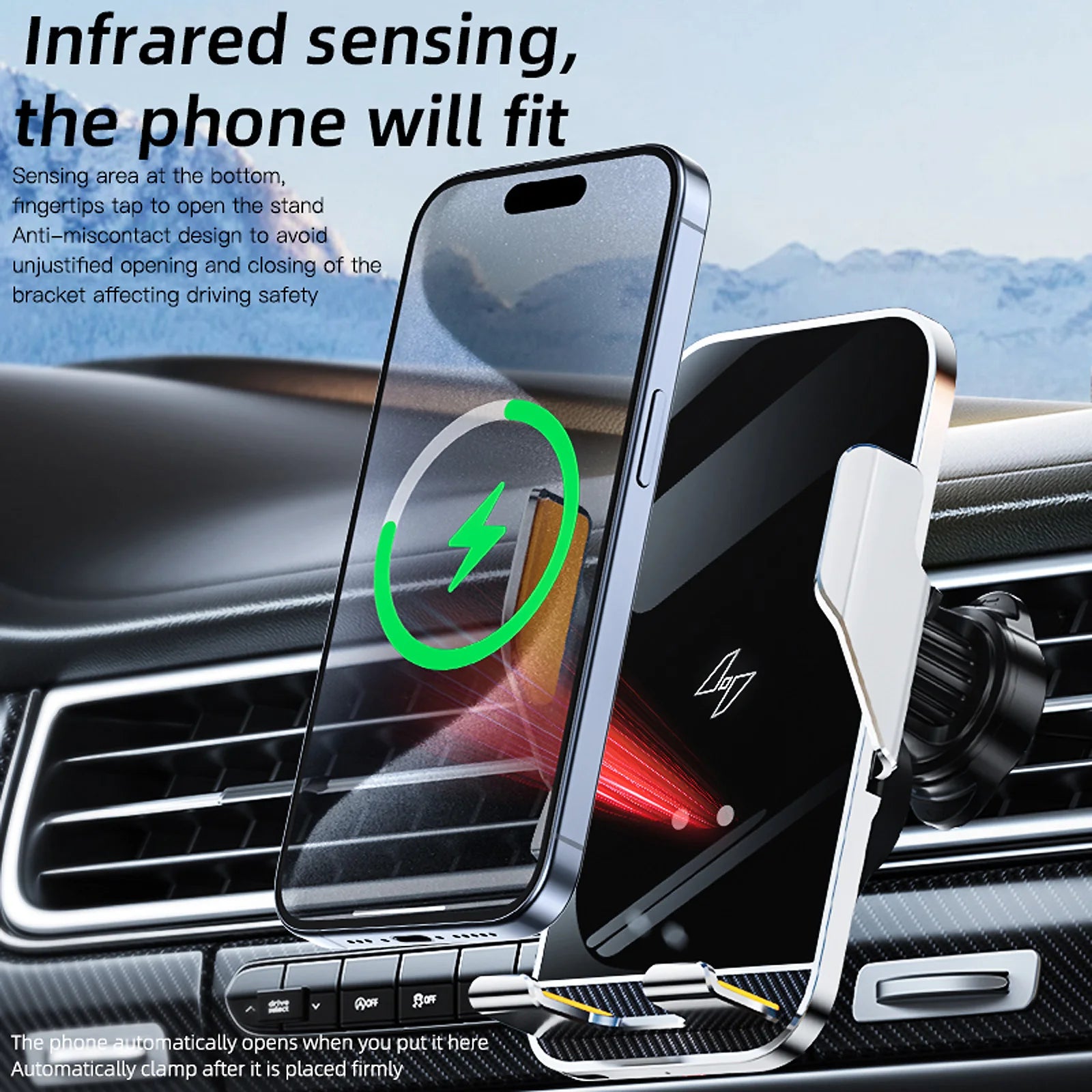 For BMW 3 Series G20 2019 2020 2021 2022-2025 Car Phone Holder Car Wireless Charging Magnetic MagSafe Holder Car Phone Charger